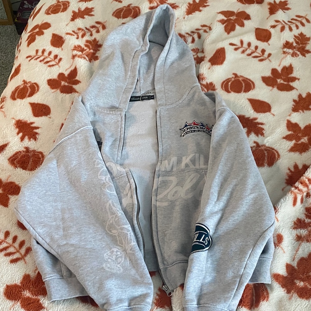 Gray Kids Hoodie